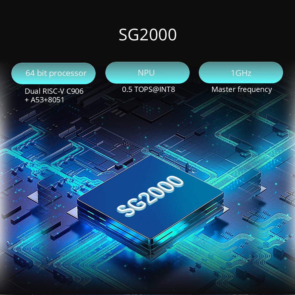 Papan Pengembangan SG2000, lengen Risc-v C906, kanggo sinau Linux